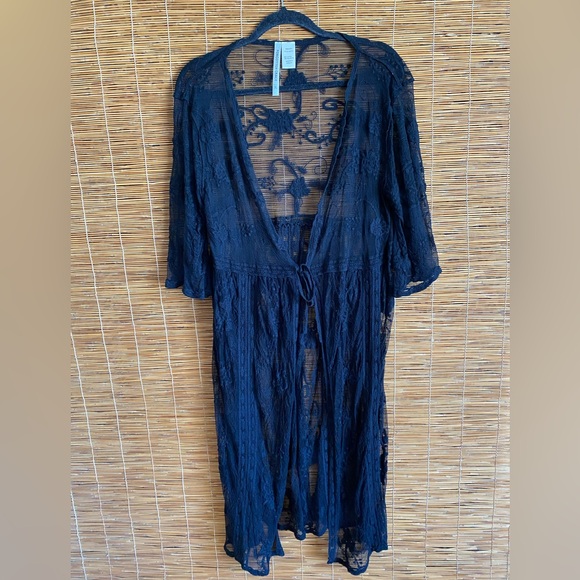 Forgotten Grace Tie Front Duster.  US XL - Picture 4 of 7